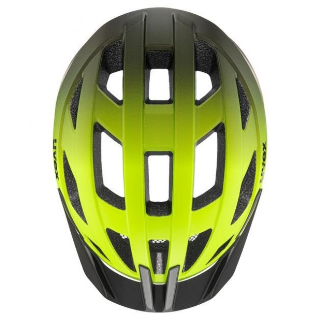 UVEX I-vo 2 Cycling Helmet 60 64 cm, Neon Yellow/Black Matt