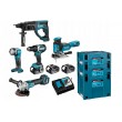 Combo Set 18V DDF484+DGA513+DHR202+DJV181+DML802 Combo Set 18V DDF484+DGA513+DHR202+DJV181+DML802