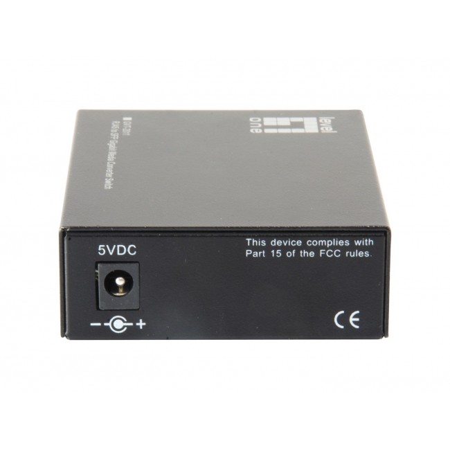 LevelOne RJ45 to SFP Gigabit Media Converter Switch, 2 x SFP, 1 x RJ45