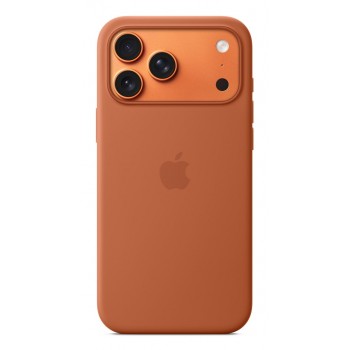 Apple iPhone 17 Pro Max Silicone Case with MagSafe Terra Cotta