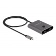 DeLOCK 11500 interface hub USB 3.2 Gen 2 (3.1 Gen 2) Type-C 10000 Mbit/s Grey