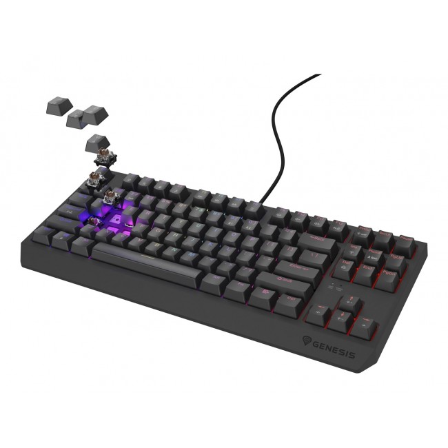 GENESIS Thor 230 TKL keyboard Gaming USB QWERTY US English Black GENESIS Thor 230 TKL keyboard Gaming USB QWERTY US English Black