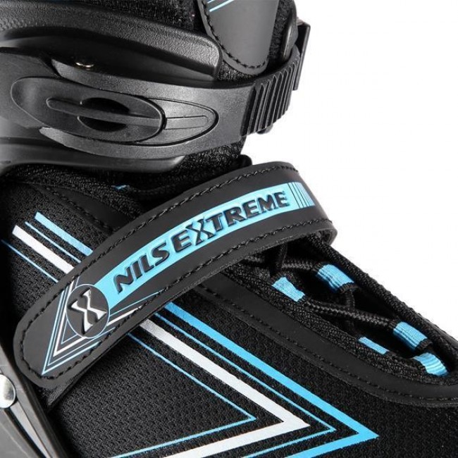 NILS EXTREME NH11912 A 2IN1 SKATES BLACK/BLUE SIZE. S (31-34) WITH INTERCHANGEABLE HOCKEY SKATES