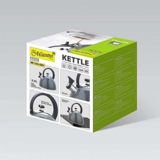 Maestro MR-1302-GREY kettle 2.5 L Grey Maestro MR-1302-GREY kettle 2.5 L Grey