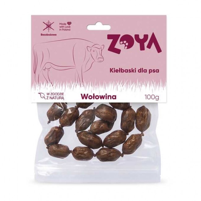 ZOYA Beef sausages - dog treat - 7 pcs ZOYA Beef sausages - dog treat - 7 pcs