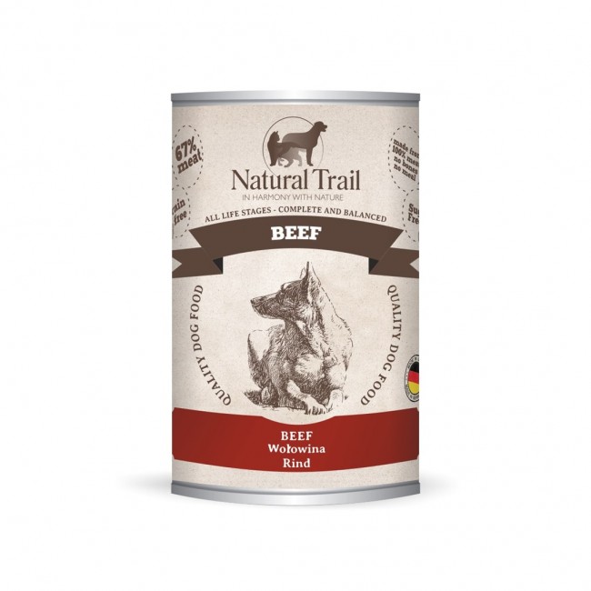 NATURAL TRAIL Beef - Wet Dog Food - 400 g
