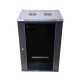 Extralink Rackmount cabinet 15U 600x600 Black wall mounted