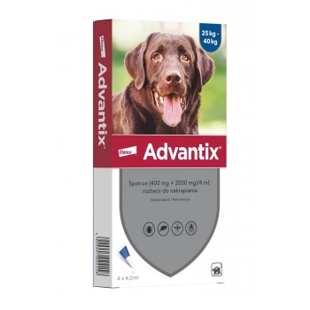 Advantix - parasite drops for dogs L - 4 x 4 ml