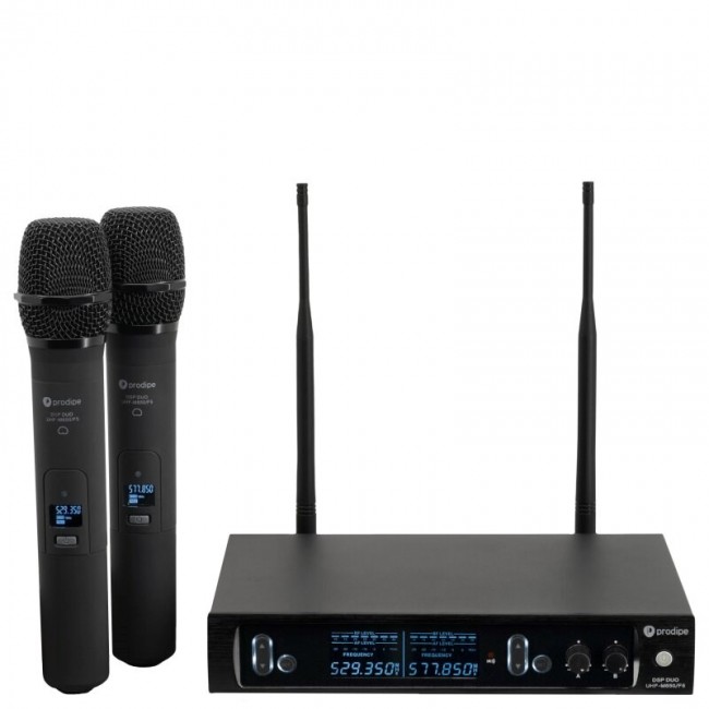 Prodipe M850 DSP Duo UHF F5 - UHF system with 2 handheld microphones Prodipe M850 DSP Duo UHF F5 - UHF system with 2 handheld microphones