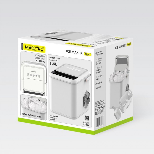 Ice maker MAESTRO MR-821 White Ice maker MAESTRO MR-821 White
