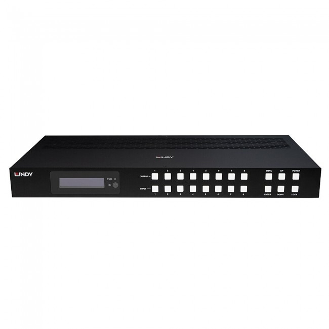 Lindy 38435 matrix switcher AV matrix switcher Built-in display