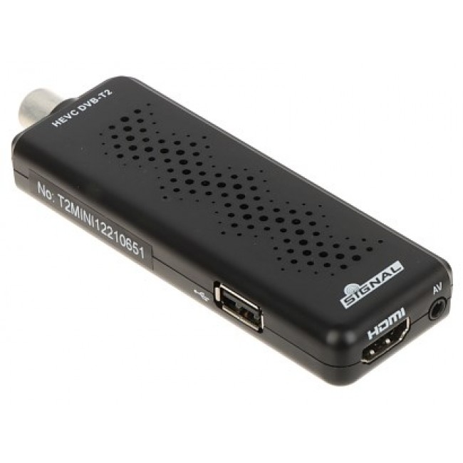 TUNER CYFROWY HD DVB-T/DVB-T2 T2-MINI H.265/HEVC SIGNAL