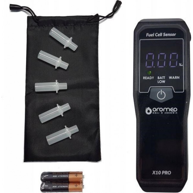 Oromed ALK_ORO-X10 PRO alcohol tester 0 - 4% 0.05% Black