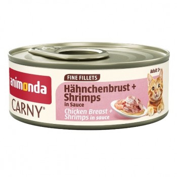 ANIMONDA Carny Adult Fine fillets Sauce Chicken breast + shrimps - wet cat food - 60g