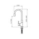 PYRAMIS FLESSI kitchen mixer white 090919538 flexible PYRAMIS FLESSI kitchen mixer white 090919538 flexible