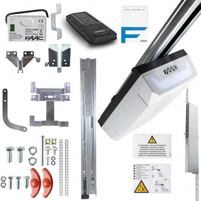 FAAC D700HS FDS set for garage doors, 3m track FAAC D700HS FDS set for garage doors, 3m track