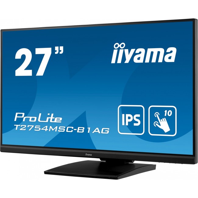 iiyama ProLite 27 PCAP 10pt touch screen featuring IPS panel technology and Anti Glare coating