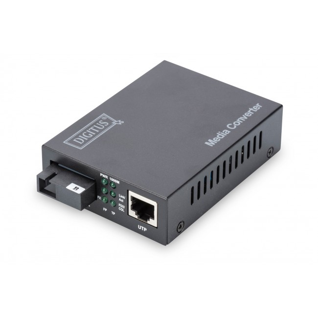 Digitus Bidirectional Gigabit Media Converter, RJ45 / SC Digitus Bidirectional Gigabit Media Converter, RJ45 / SC