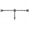 Manhattan TV & Monitor Mount, Desk, Double-Link Arms, 3 screens, Screen Sizes: 10-27