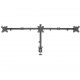 Manhattan TV & Monitor Mount, Desk, Double-Link Arms, 3 screens, Screen Sizes: 10-27