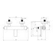 Thermostatic bathtub mixer