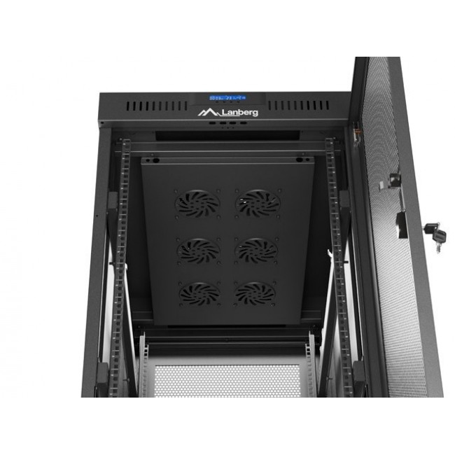Lanberg FF01-6032-23BL rack cabinet 32U Freestanding rack Black Lanberg FF01-6032-23BL rack cabinet 32U Freestanding rack Black