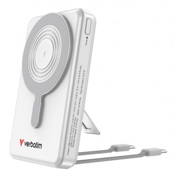 Verbatim Charge'n'Go 2C & Display Power Bank 10000 mAh Silver