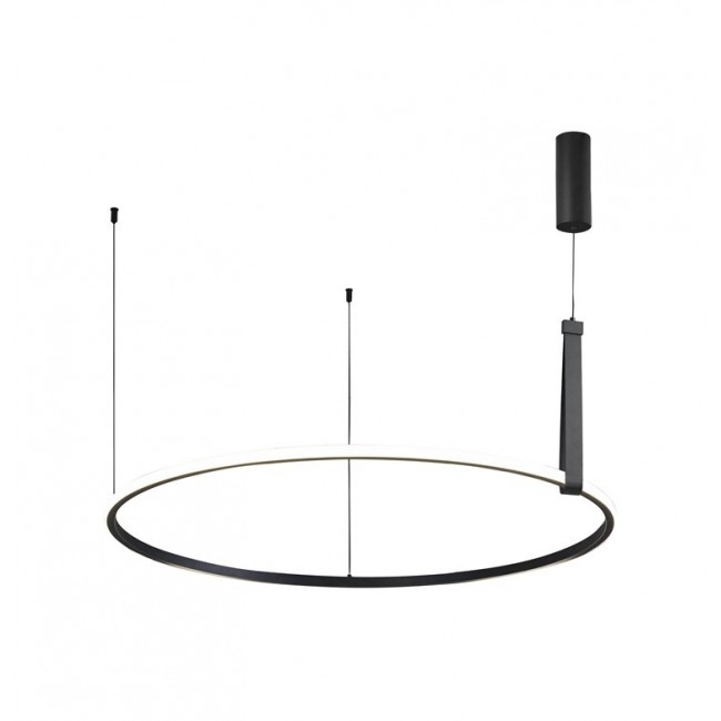 LUMINAIRE PENDANT 42W LED D90CM BLACK