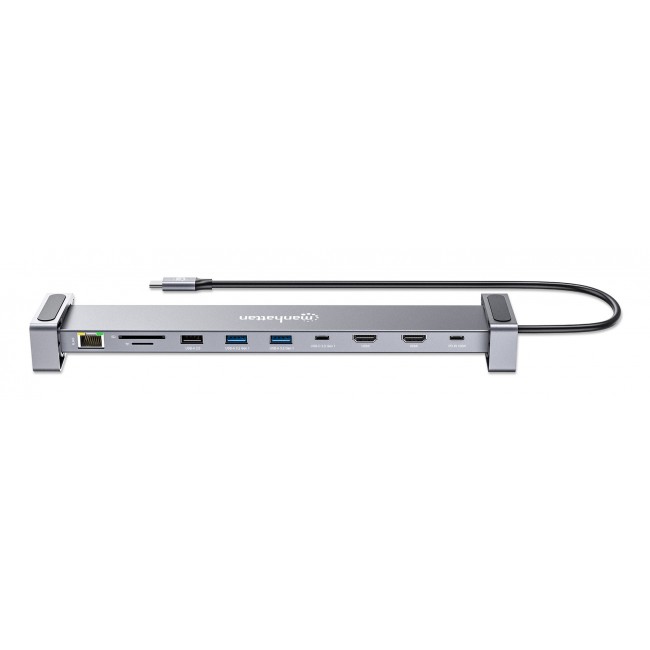 MANHATTAN 10-in-1 4K USB-C PD Dockingstation 2xHDMI