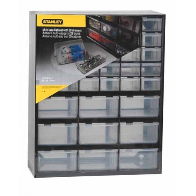 Stanley 1-93-981 small parts/tool box Small parts box Plastic Black, Transparent
