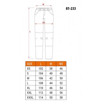 NEO tools 81-233-XXL protective trousers Black