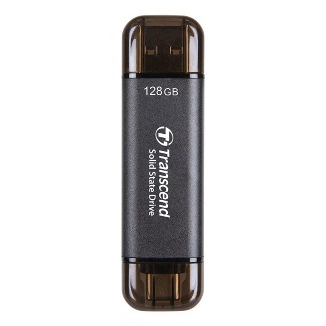 Transcend ESD310C Thunderbolt technology 128 GB USB Type-A / USB Type-C USB 3.2 Gen 2x2 Black