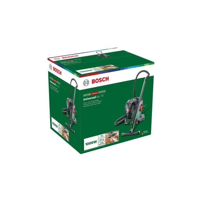 Bosch UniversalVac 15 Black, Green 15 L 1000 W