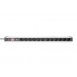 Digitus Socket strip with aluminum profile with switch and surge protection, 12-way safety sockets, 2 m cable safety plug