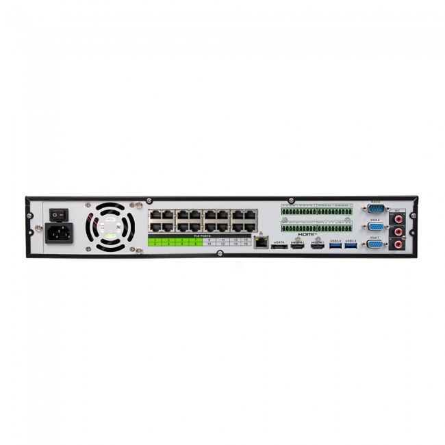 BCS BCS-L-NVR1604-A-4K-16P network video recorder 1.5U Black BCS BCS-L-NVR1604-A-4K-16P network video recorder 1.5U Black