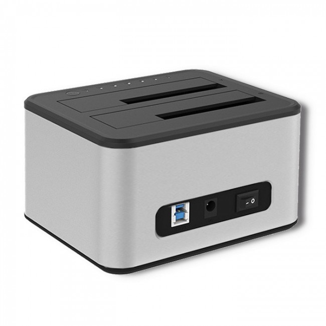 Qoltec 5316 2x HDD / SSD docking station | 2.5 