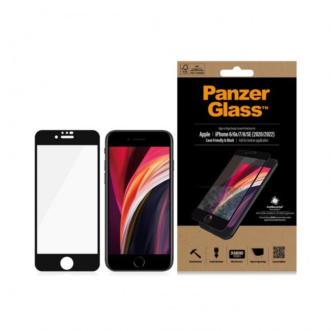 PanzerGlass Screen Protector iPhone 8 | 7 | 6s | 6 | SE (2020/2022) | Edge-to-Edge PanzerGlass Screen Protector iPhone 8 | 7 | 6s | 6 | SE (2020/2022) | Edge-to-Edge