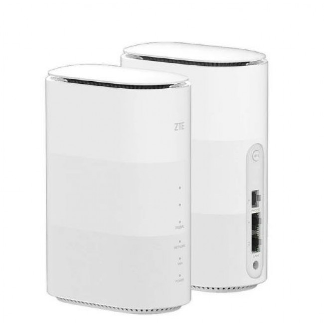 ZTE G5B - Gigabit Ethernet dual-band (2.4 GHz / 5 GHz) Wi-Fi 6 wireless router in white ZTE G5B - Gigabit Ethernet dual-band (2.4 GHz / 5 GHz) Wi-Fi 6 wireless router in white