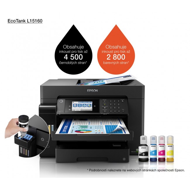 Epson EcoTank L15160 Inkjet A3+ 4800 x 1200 DPI 32 ppm Wi-Fi