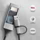 AXAGON ADE-TXCA Gigabit Ethernet Adapter, USB-C + USB-A - Titanium Grey AXAGON ADE-TXCA Gigabit Ethernet Adapter, USB-C + USB-A - Titanium Grey