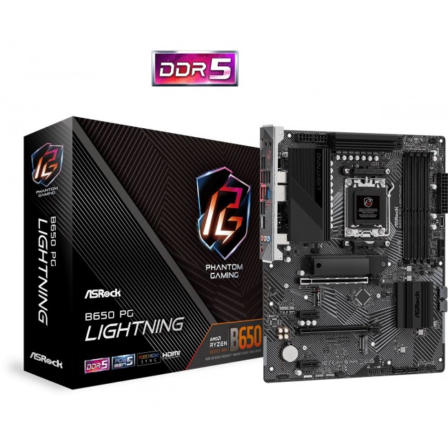 Asrock B650 PG Lightning AMD B650 Socket AM5 ATX Asrock B650 PG Lightning AMD B650 Socket AM5 ATX