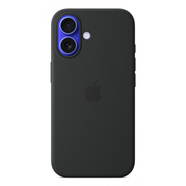 Apple iPhone 16 Silicone Case with MagSafe - Black Apple iPhone 16 Silicone Case with MagSafe - Black