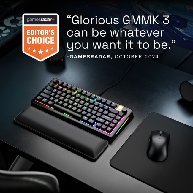 Glorious Gaming GMMK 3 PRO HE 75% Prebuilt Wired Black - US