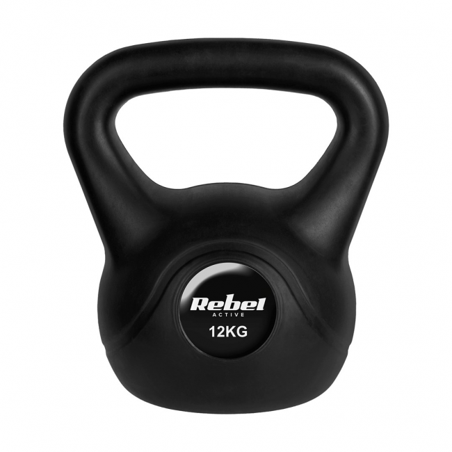 REBEL ACTIVE Bitumen kettlebell 12 kg REBEL ACTIVE Bitumen kettlebell 12 kg