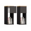 GALAX 20/1S BEDSIDE TABLE, ANTHRACITE/ARTISAN