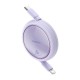 Baseus Free2Pull - 20 W USB-C to Lightning Retractable Cable, 1 m (purple)