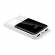 Powerbank 10 000mAh, 2x USB, 1x USB-C 22,5W, QC4+, LCD screen, white Powerbank 10 000mAh, 2x USB, 1x USB-C 22,5W, QC4+, LCD screen, white