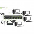Techly IDATA DP-KVM4 KVM switch Rack mounting Black Techly IDATA DP-KVM4 KVM switch Rack mounting Black