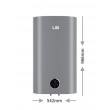 LIN LIFVD1SMGY 80L SMART Electric Water Heater, Grey, WiFi