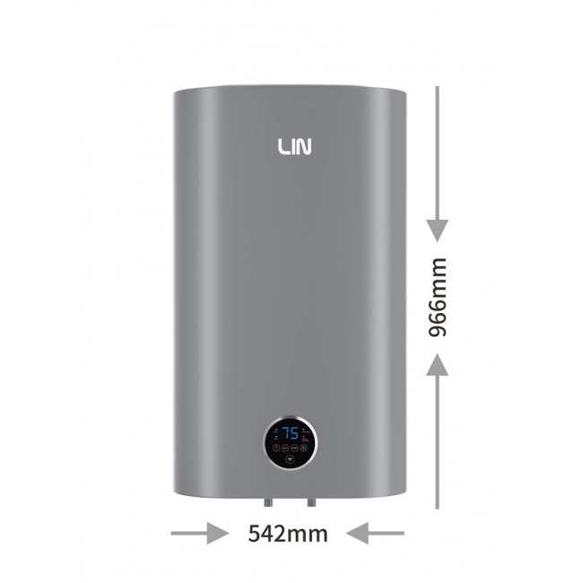 LIN LIFVD1SMGY 80L SMART Electric Water Heater, Grey, WiFi